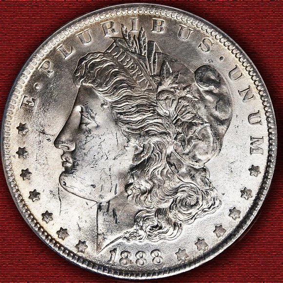 1888-(P) Margan Dollar - VAM-11A Dbl Ear TOP-100 - Picture 1 of 6